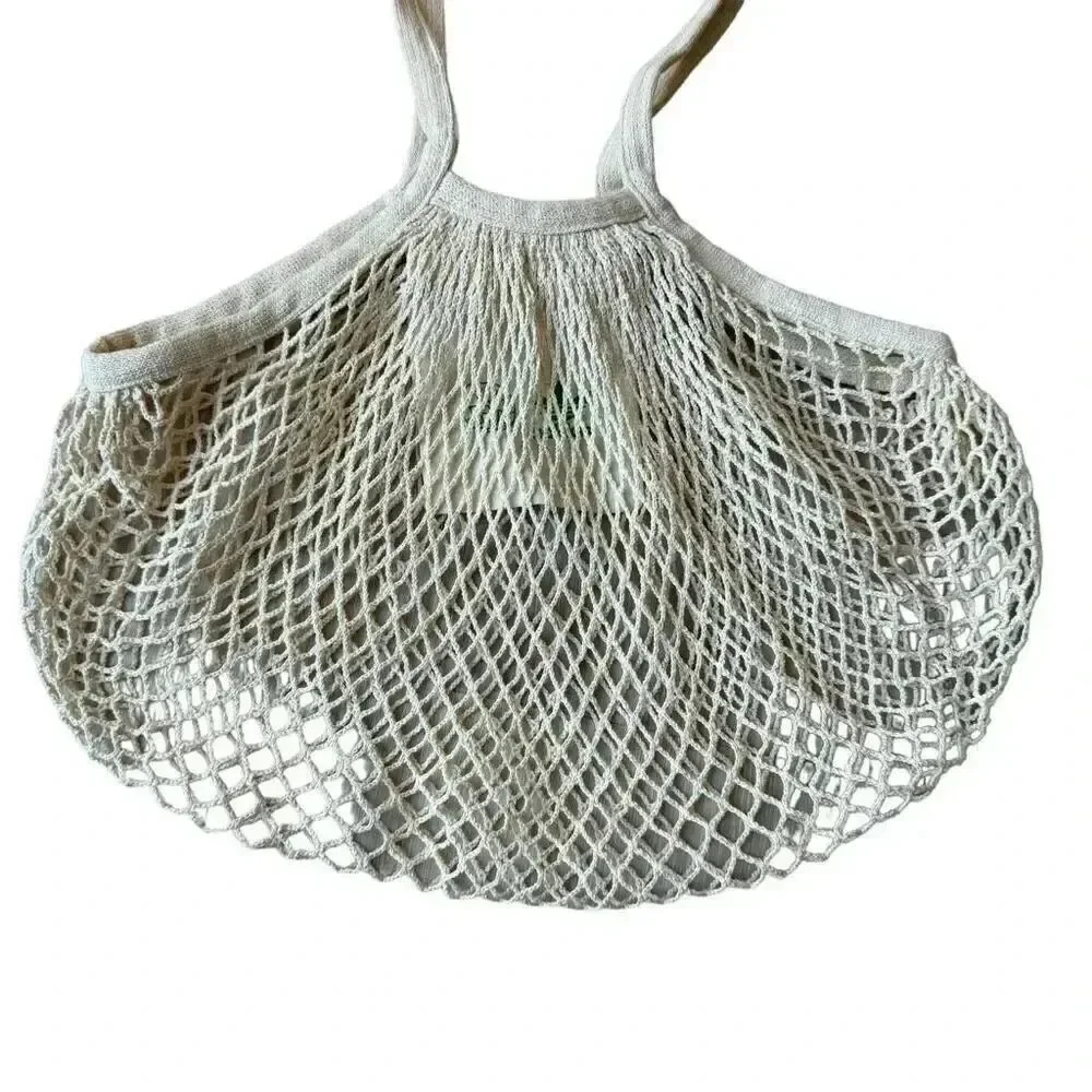 Adidas Reusable Eco Cotton Mesh Bohemian Coastal Vintage Rare Grocery Bag